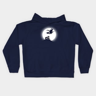 Full Moon Witch Kids Hoodie